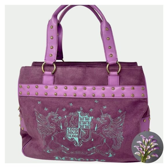 BCBG Suede Tote Bag - Picture 1 of 7